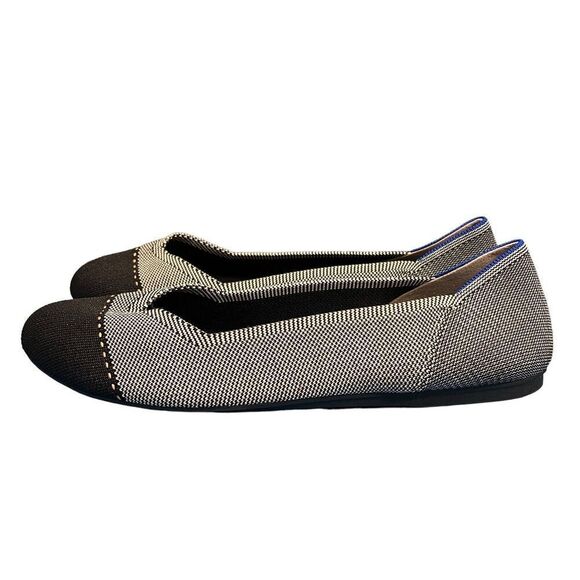 Rothy's The Flat Grey Mist Captoe Knit Slip On Ballet Flats Womens US 12.5‎ - Picture 8 of 11